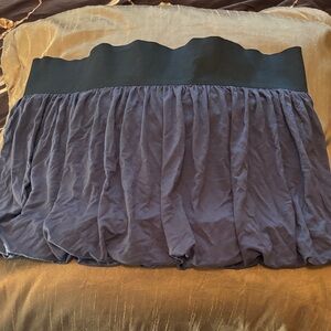 Bebe Black and Gray Bubble Mini Skirt